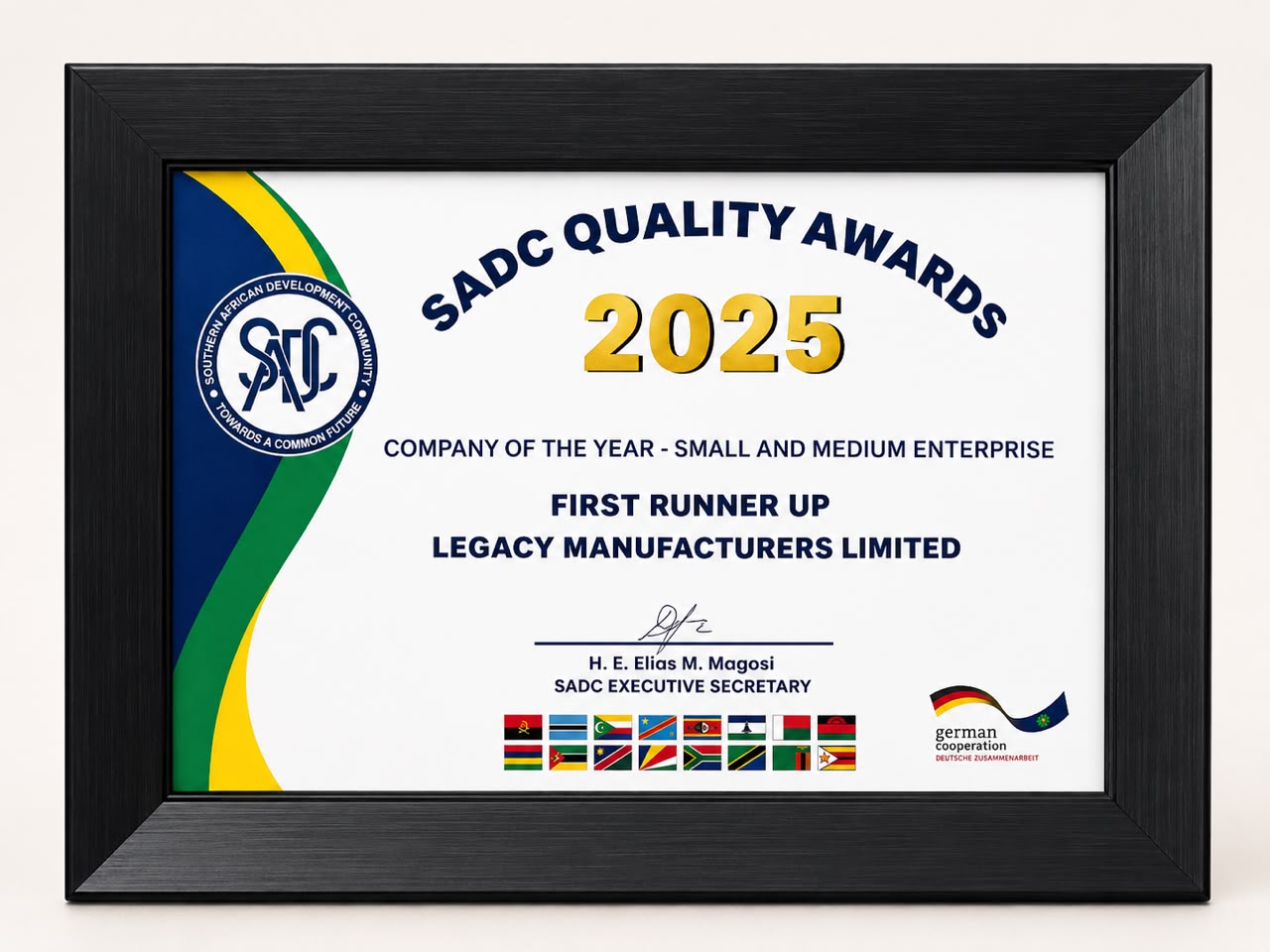 Runner-up — SME Company of the Year (2025)